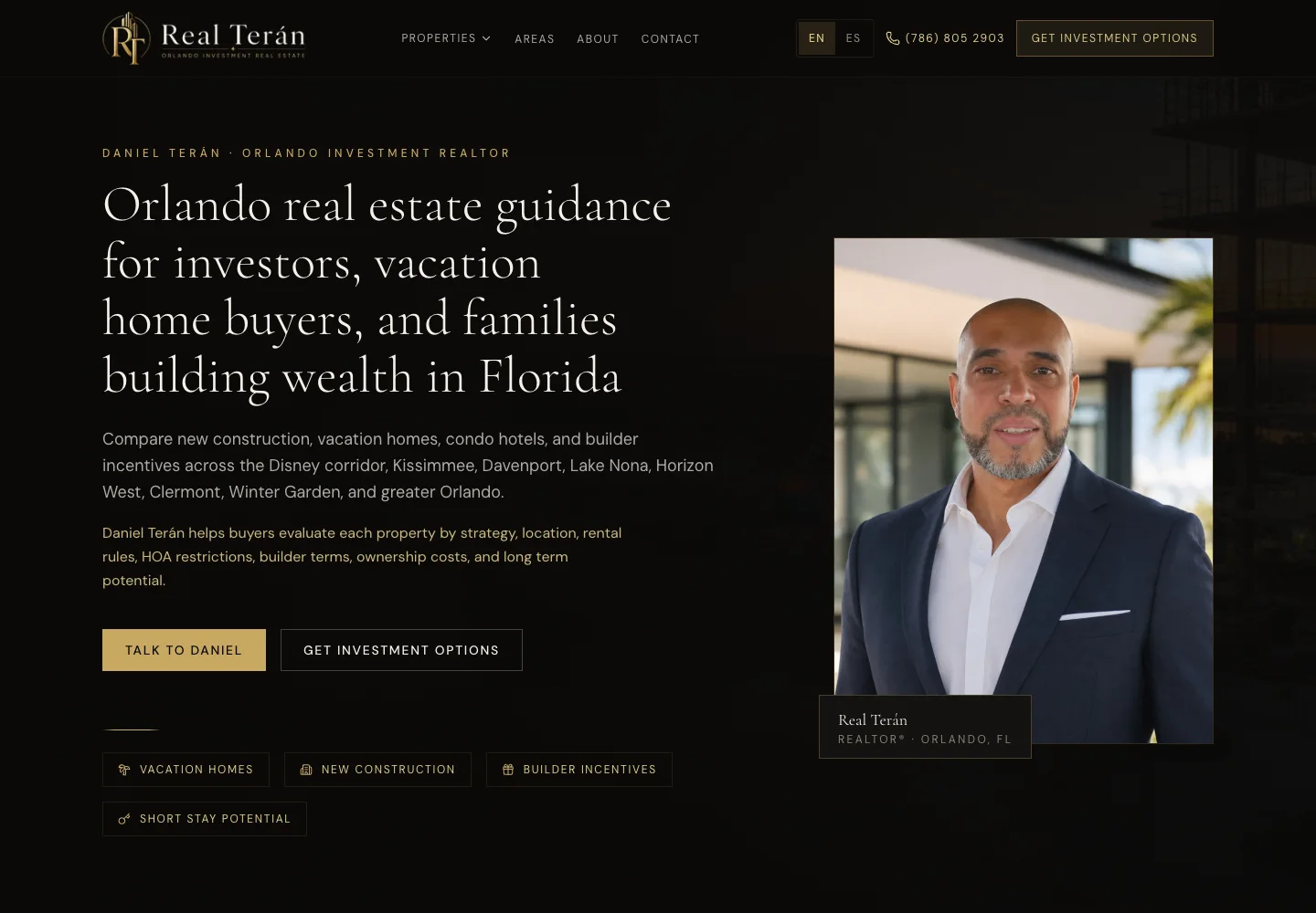 Real Terán · Website