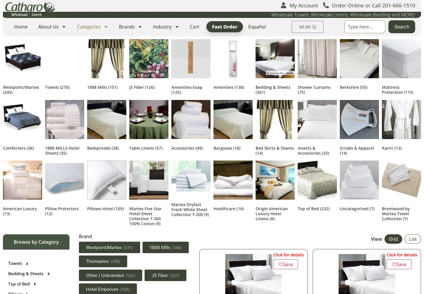 Towel Wholesaler · Catálogo de la tienda